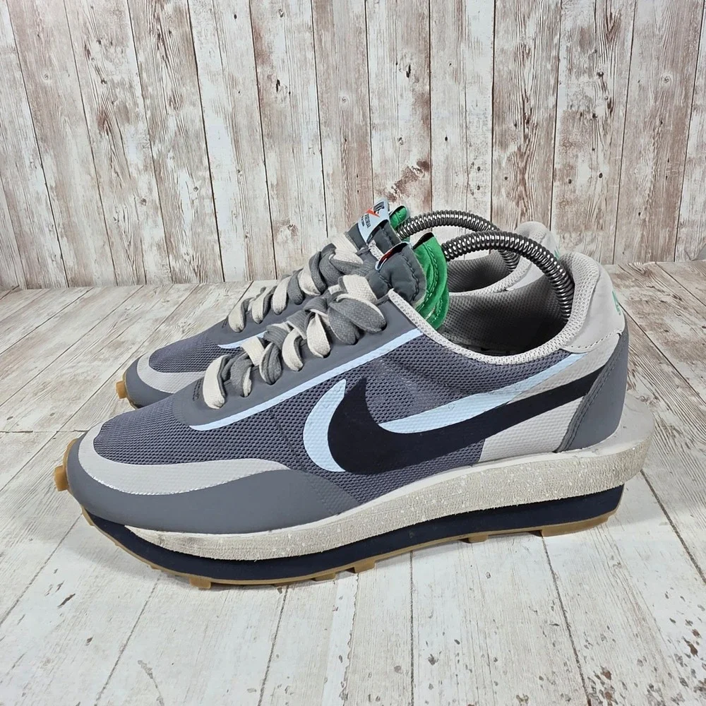Nike LDWaffle Sacai Clot Grey Gum Mens Sneakers DH3114-001 Size 8